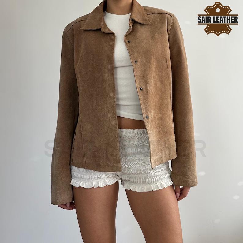 90s Vintage Suede Jacket - Etsy 90s Vintage Suede Jacket - Etsy