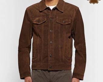 Men's native cowboy Vintage suede Leather Jacket, Brown Suede Western Jacket, suede Leather jacket, Stylish vintage Jacket, Gift For Him