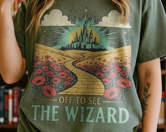 Retro Off To See Wizard Shirt, Yellow Brick Road Shirt, Vintage Emerald City Shirt, Wizard Of Oz Shirt, Wizard Of Oz Fan Gift
