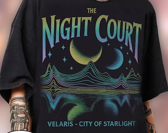 Camiseta vintage Velaris City of Starlight, camiseta Night Court ACOTAR, camiseta literária Sarah J Maas, camiseta To the Stars, camiseta Court of Dreams