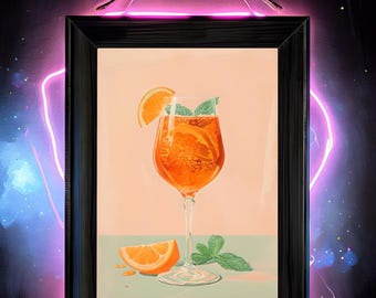 Italian Summer Drink Prints| 3 Different Designs | Printable Wall Art | Digital Download |  Aperol Spritz | Art | Room Decor | Wall Art