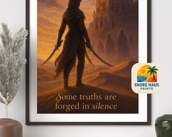 The Silent Assassins of the Red Desert | Throne of Glass-Inspired Fantasy Art Print