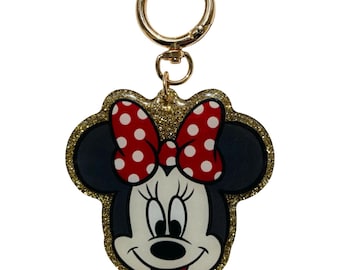 Mouse + Friends Girl Mouse Bag Charm // Keychain // Theme Park Belt Bag // Ready to Ship