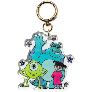 Ciondolo per borsa Monsters and Friend // Portachiavi // Borsa da cintura a tema parco a tema // Pronto per la spedizione