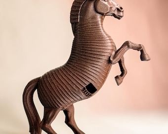 Trojan Horse Statue | The Odyssey Movie Memorabilia | Hand Painted Greek Mythology Decor | Epic Film Gift | Available in 3 Sizes