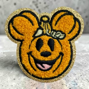 écusson thermocollant Mickey Mouse tête de citrouille | Disney Halloween