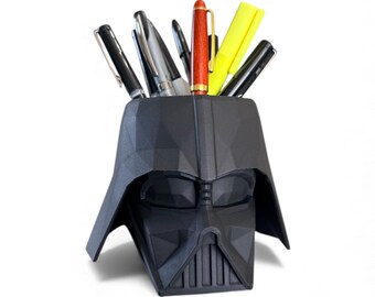 Darth Vader Inspired Pen Holder | Sith Lord Desk Organizer | Sci-Fi Office Decor | Star Wars Fan Gift