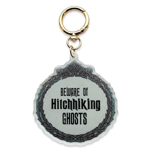Beware of Hitchhiking Ghosts Bag Charm // June and July Co Exclusive Design 2025 // Halloween Bag Charm // Ready to Ship
