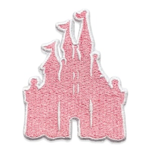 Pink Castle Patch // Iron on // Ready to Ship