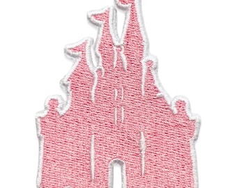 Pink Castle Patch // Iron on // Ready to Ship