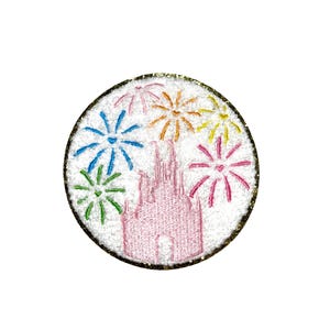 Castle Fireworks Patch // Iron on // Ready to Ship // Covered by Magic Patch Design 2025