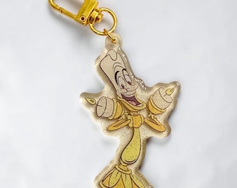 Lumiere Bag Charm | Disney Keychain | Beauty and the Beast Inspired
