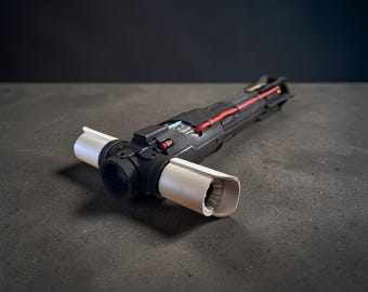 Kylo Ren Lightsaber Hilt | Star Wars Crossguard Lightsaber Prop | Hand Finished Cosplay Display or Collector Piece
