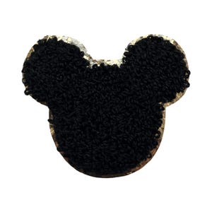 Black Mouse Patch // Iron On // Ready to Ship
