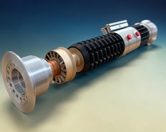 Obi-Wan Kenobi Lightsaber Hilt Replica | Hand Finished Star Wars Collectible | Cosplay Prop | Jedi Gift