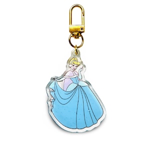 Winter Princess Bag Charm // Keychain // Theme Park Belt Bag // Ready to Ship // Holiday Bag Charm