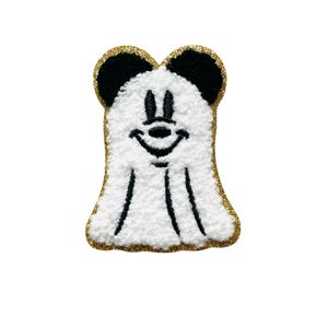 Halloween Boy Mouse Ghost Patch // Iron on // Ready to Ship // June and July Co Patch Design //MNSSHP