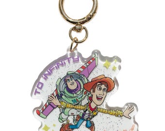 Retro Toy Friends Bag Charm // Toy Theme Story Keychain // Ready to Ship