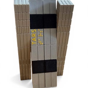 TARS Robot Figure | Interstellar Movie Collectible | Articulated Sci-Fi Robot| Geek Desk Display | Christopher Nolan Fan Gift