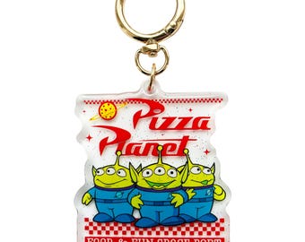 Retro Toy Pizza Bag Charm // Toy Theme Story Keychain // Ready to Ship