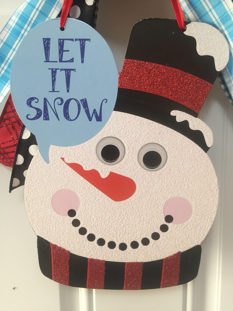 exchange gift idea last minute gifts ready to ship gift welcome winter door hanger winter decor snowman decorations winter theme sign