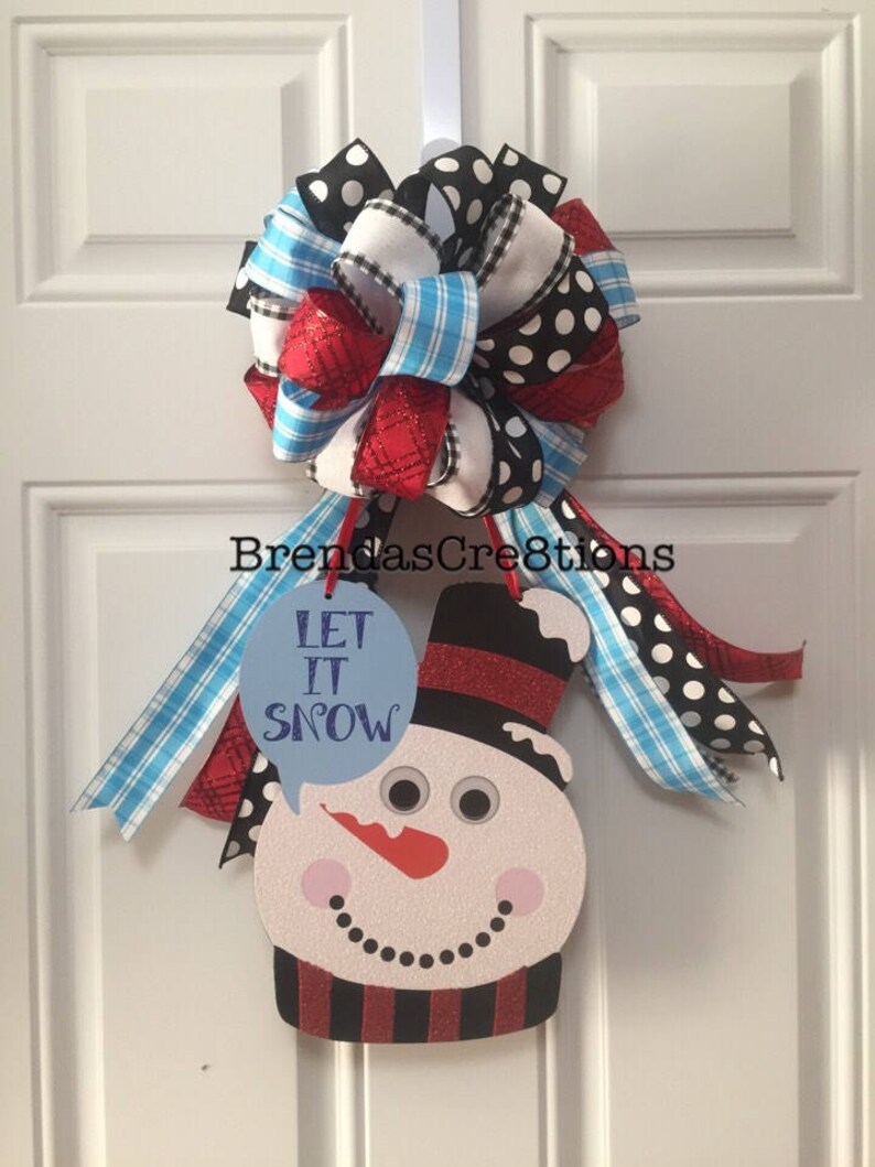 exchange gift idea last minute gifts ready to ship gift welcome winter door hanger winter decor snowman decorations winter theme sign