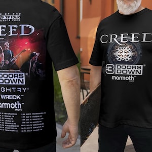 Unisex T-Shirt Creed Tour Dates 2025,YouthTshirt,Hoodie,Sweatshirt,Fans gift,trend shirt,Apparel,Vintage Creed,tee Creed Tour Dates