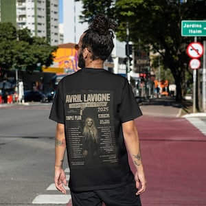 Unisex T-Shirt Avril Lavigne Tour Dates 2025,YouthTshirt,Hoodie,Sweatshirt,Fans gift,trend shirt,Apparel,Vintage Avril ,tee avril Tour Dates
