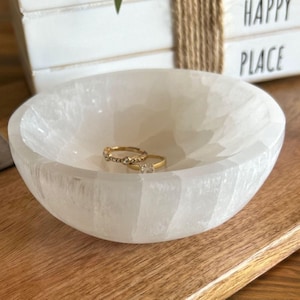 Selenite Charging Bowls for Jewelry or Crystals - 3 options available