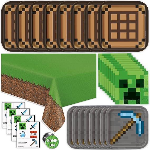 Minecraft Birthday Party Set (Serves 16)