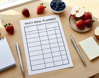 Ultimate Daily Meal Planner for a Balanced Life.