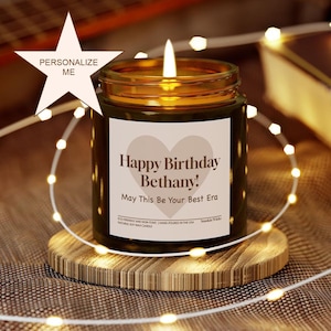 Personal Best Friend Birthday Gifts Personalized Name Best Era Custom Soy Scented Candle Funny Subtle Merch Unique Present For Sister Her