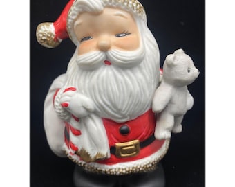 Vintage Homco Santa Claus Figurine Christmas Holiday Decor 7'' Tall