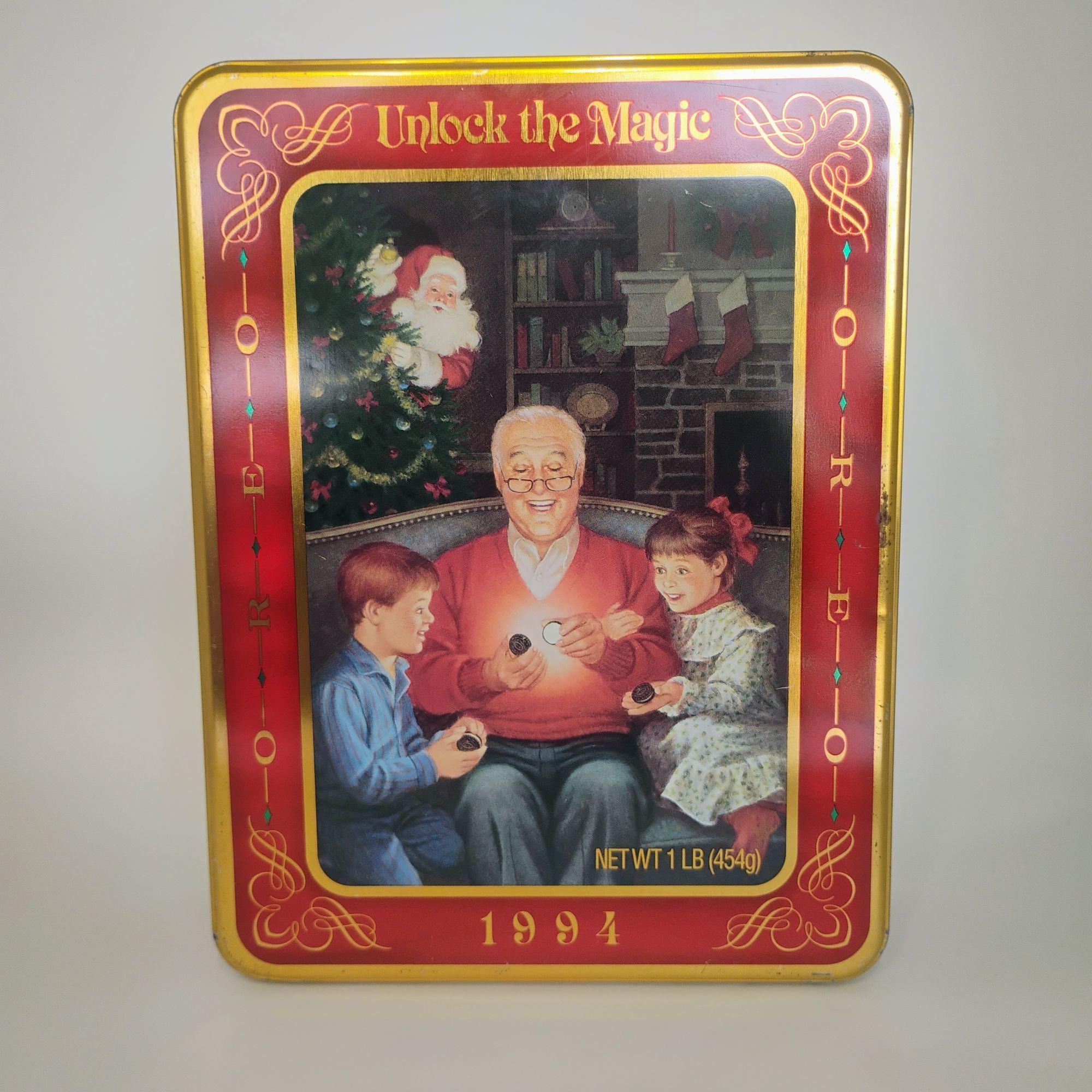 Vtg Nabisco Oreo Unlock the Magic Collectible Tin 1994 Grandfather