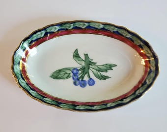 Plato ovalado vintage de porcelana de la Federación Nacional de Vida Silvestre, 1998