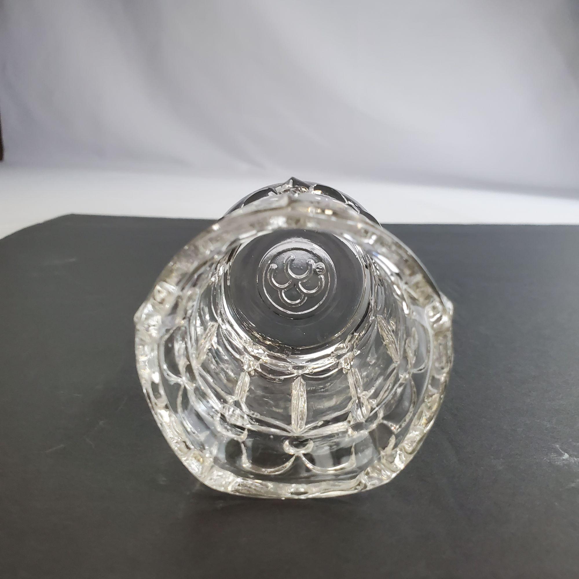 Bull Rack Toothpick Vintage Clear Cut Glass Toothpick Holder X Bull's Eye Pattern ...