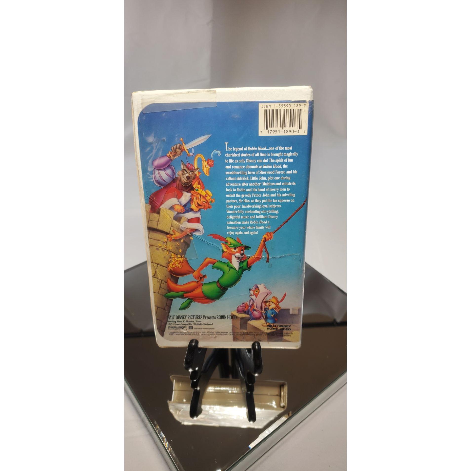 RARE A Walt Disney Classic Robin Hood (VHS, Black Diamond Edition