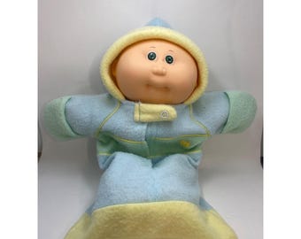 Salopette Rouge Pour Poupée Cabbage Patch Kids - Taille 35 Cm - Vintage Années 90 - Occasion