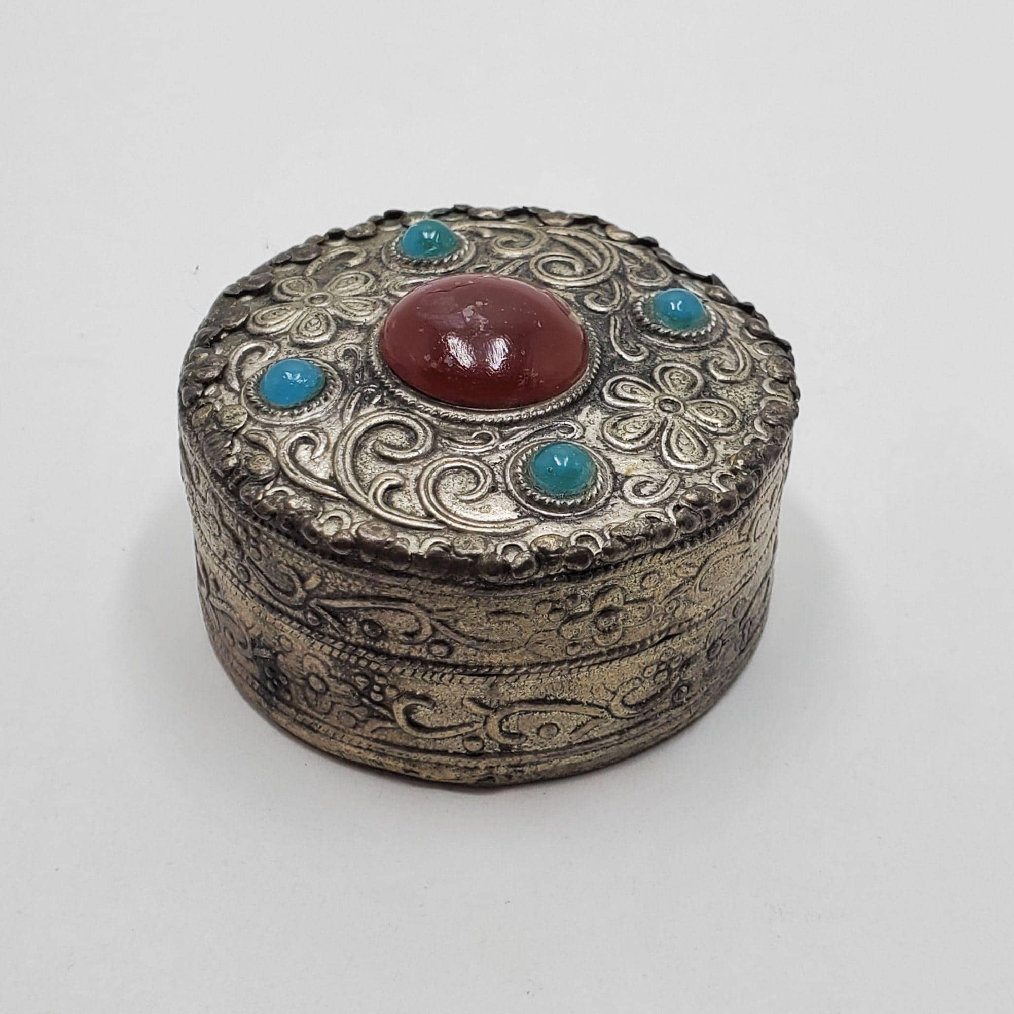 Chinese Silver Trinket Box - Etsy