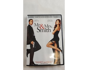 DVD Sr. e Sra. Smith 2005 Widescreen com Brad Pitt e Angelina Jolie e capa deslizante