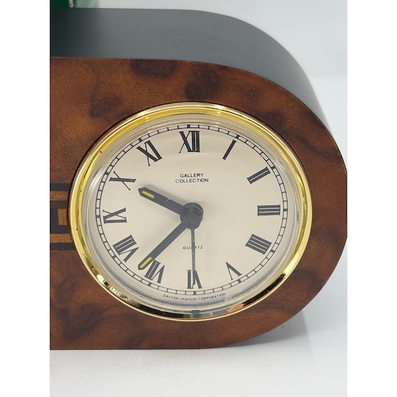 Vintage Art Deco Wooden Table Clock Dayton Hudson Gallery
