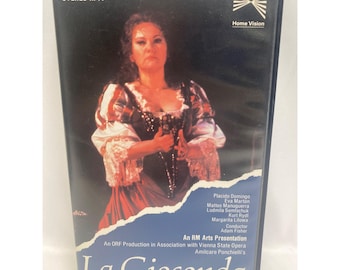 Ópera Estatal de Viena La Gioconda de Ponchielli VHS 1986 Vintage