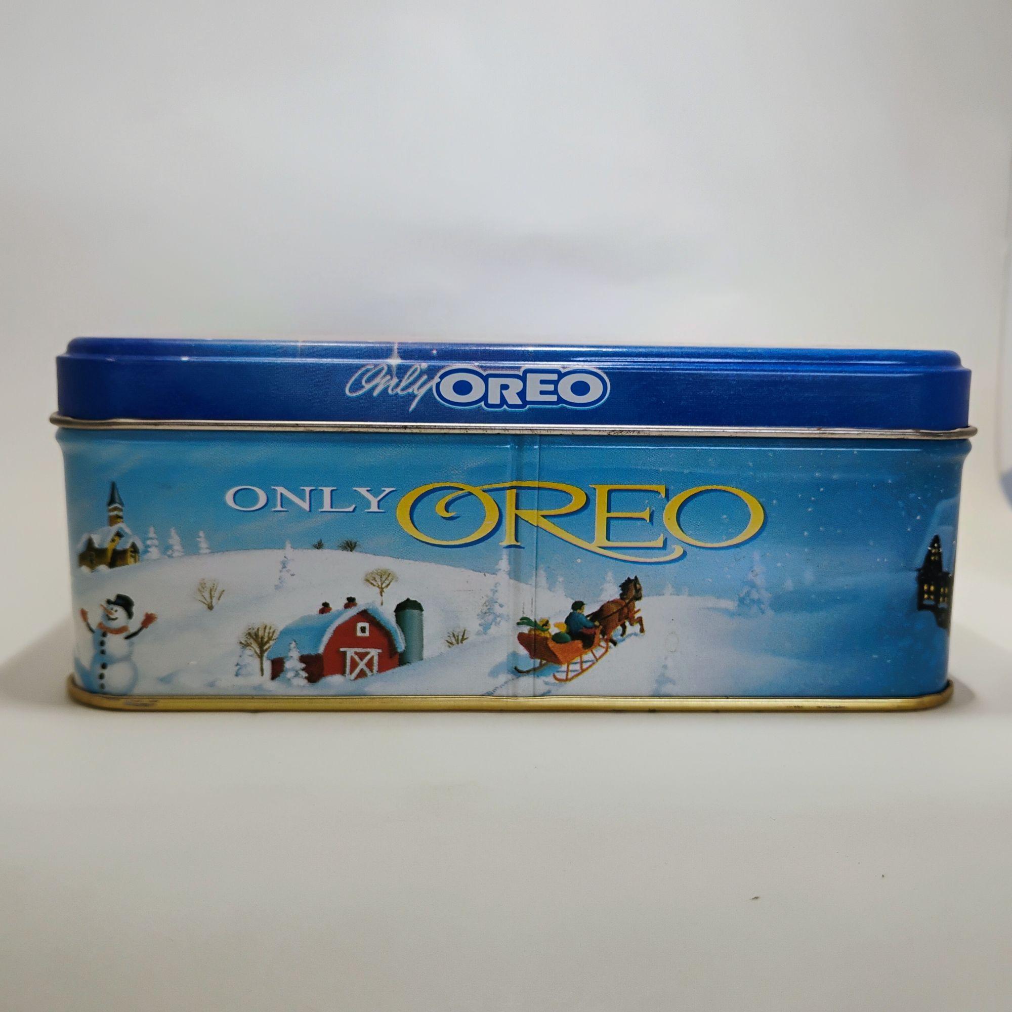 Vintage Oreo Cookies Tin Limited Edition 2000 Christmas Holiday