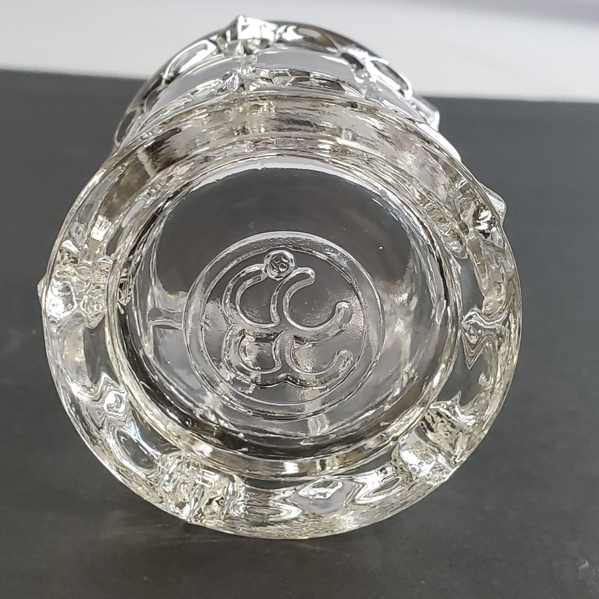 Bull Rack Toothpick Vintage Clear Cut Glass Toothpick Holder X Bull's Eye Pattern ...