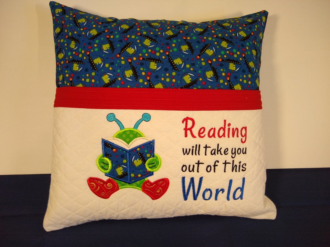 Storybook Pillow Pocket Pillow Reading Pillow Book Pillow Etsy