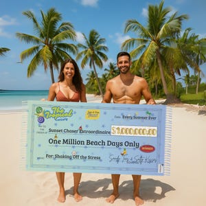 Lotto Koc plażowy/Zabawny wzór/Ręcznik plażowy/Dekoracyjny pled/Mata piknikowa na zewnątrz/Prezent na Dzień Ojca/Gobelin/Duży rozmiar maty