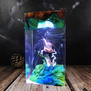 Inosuke Hashibira Anime Resin Lamp Custom Inosuke Anime Resin Night Light, Anime Figure, Inosuke Hashibira figure Xmas Halloween gift