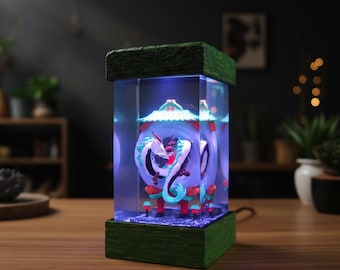 Chihiro and Haku Resin Lamp – Spirited Away Inspired Ghibli Resin Night Light Studio Ghibli Anime Gift - Anime resin lamp, Anime lamp