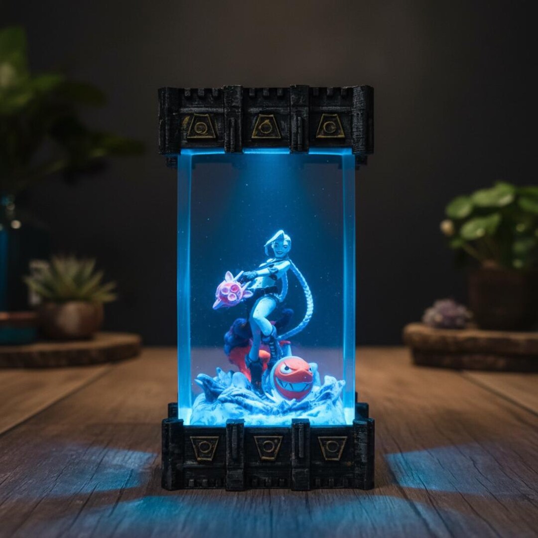 Jinx Resin Resin Lamp League Inspired Resin Night Light Gamer Desk ...