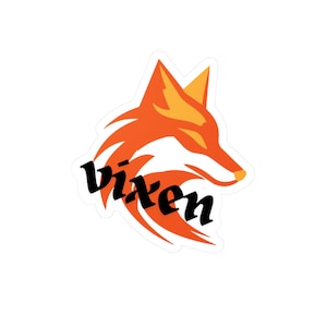Vixen Fox Kiss-Cut Vinyl Decals, Fun Pineapple Design Stickers - Upside Down Pineapple, Hotwife Lifestyle Swinger Stickers